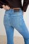 Premium Mavi Orta Esnek Düşük Bel İspanyol Paça Flare Jeans TWOAW27JE00204 - 4