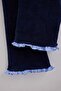 Lacivert Yaka ve Fırfır Detaylı Wellsoft Örme Pijama Takımı THMAW27PT00068 - 9