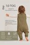 Baby Home 1.0 TOG Baby Onesie, 100% Cotton OEKO-TEX Certified Fabric, Lightweight Fiber-Filled Design - PineGreen - 4