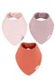 3-Piece 100% Organic Cotton 4-Layer Muslin Baby Bib Oeko-Tex Girl Boy Drool Bib Scarf - 8