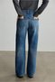 Blue Straight Fit Denim Pants - 4