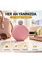 Luxury stone embellished pink stainless steel drink flask 5 oz 150 ml pocket & bag camping outdoor gift - 3