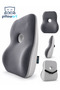 Ergonomic Lumbar Support - Visko Back Min Leather Lumbar Pillow - 4