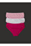 Girl's Panties 3 Pack 1294 - Fuchsia Pink White - 2