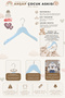 Wooden Ksç 3-7 Years Old 30cm Children's Hanger Blue Color 12 Pieces