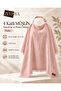 4 Layer Muslin Nursing Cover and Stroller Cover 110X80 Cm, Powder 100% Cotton with Tassels (Wiht Underwire) - 5