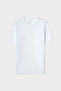 Slim Fit White Crew Neck 100% Cotton Breathable T-Shirt - 5
