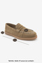 Women's Genuine Leather Rope Detailed Moccasin Loafer Casual Shoes Ginar Toprak Suede - 8