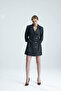 Canni Elastic Waist Denim Look Gray Dress - 2