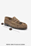 Women's Loafer Genuine Leather Perforated Drawstring Moccasin Casual Shoes Lorpe Camel Suede - 8