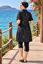 Plus Size Water Repellent Quick Drying Swimsuit Set - 3