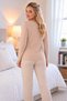Women's Striped Printed Single Jersey Pajama Set - 3
