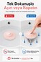 Ufo Silicone Sink Drain Cover Push-Down Strainer Stopper 11X11 cm Pink (1 Piece) - 3
