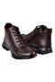 Genuine Leather Comfort Women's Boots Voy-9398 Brown - 5