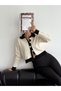 Women's Capsule Buttoned Polo Collar Two Colors Knitwear Cardigan - 4