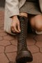 Bany Brown Lace-Up Side Zipper Casual Women's Boots - 3