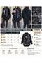 Women's Front Beaded Embroidered Denim Oversize Shirt - 2