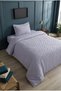 Bodrum Single Gray Bedspread 180X250 cm and 1 Pillow Pompom - 5