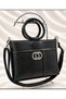 Black Women's Belt Detailed Shoulder Bag