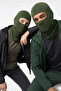 3-Piece Balaclava Set Black Beige Khaki – Breathable Under-Helmet Biker Mask - 4