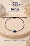 Aquarius Zodiac Sign Real Natural Lapis Lazuli Stone Lucky Bracelet