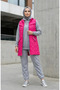 Quilted Vest 4949-01 Fuchsia - 2