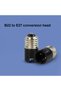 Black E27 to B22 conversion lamp holder B22 to E27 conversion lamp holder conversion lamp holder con - 2