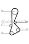 Set curea de distribuție CT828K1 - 3