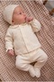 Baby Girl Hospital Take-Home Set with Lace Details Beige Color Set 5 Piece Special Design - 2