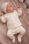 Baby Girl Hospital Take-Home Set with Lace Details Beige Color Set 5 Piece Special Design