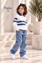 Boys' Blue Denim Pants and Knitted Sweater Two-Piece Set - Holiday Collection - 3