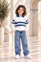 Boys' Blue Denim Pants and Knitted Sweater Two-Piece Set - Holiday Collection - 2