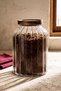 Erdek Borosilicate Glass Multi-Purpose Pantry Jar with Acacia Lid 1900 ml