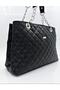 Woman's Black Embroidered Shoulder Bag - 2