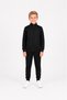Boy's Cotton Stand Collar Tracksuit Set 26104 - Black