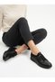 Artı-Artı014-Bb-0051 Genuine Leather Daily Orthopedic Women's Black Ballet Shoes