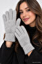 Women's Gloves Plush Long Finger Gray - 2