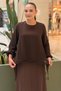 Fuat Gürşen Knitwear Sim Garnili Chiffon Blouse