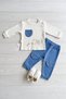 Nafi̇tto 2-Piece Set with Pocket and Airplane - 2
