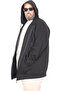 Mode XL Men's Cardigan Kapson Zippered Steel Interlock 21600 Black - 4