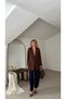 Women's Blazer Jacket with Cap Detail - 5