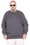 Mode Xl Plus Size Men's Sweatshirt Basic 20131 Smoked