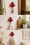 Ladybug Design Adhesive Wall Hanger Bag Towel Key Hanger 15X14 cm - 8