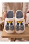 Cute Bowknot Duffy Duck Figured Embroidered Non-Slip Sole House Slippers
