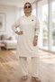Tricoted Fabric with Rips, Slit Tunic, Elastic Waist Pants, Plus Size, Double Tricoted Set - 6