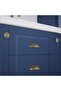 Mussel Gold 96 mm Handle Luxury Country Kitchen Furniture Cabinet Drawer Handle - 4
