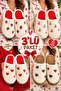 3-Piece Heart Strawberry Cherry Teddy Bear Embroidered Guest Bundle Balcony Dowry House Slippers
