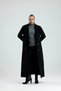 Limyre black cashmere long coat - 5