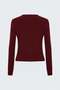Knitted Striped Knitwear - Burgundy - 4