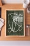 White Stripes on Green - Rectangular Coffee Presentation, Engagement, and Serving Tray with Natural Wood Frame - 2